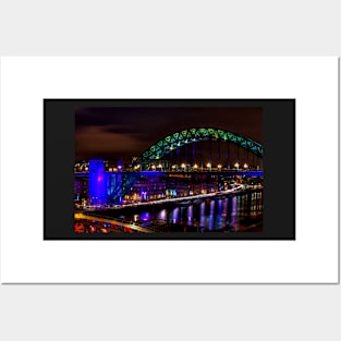 Newcastle Quayside At Night Posters and Art